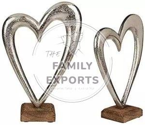 Aluminium Heart Shape Sculpture