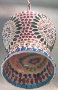 Mosaic Glass Hanging Lamp