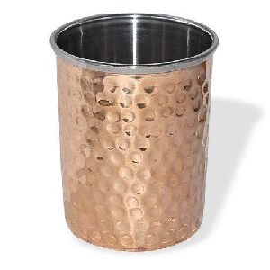 Hammered Copper Glass