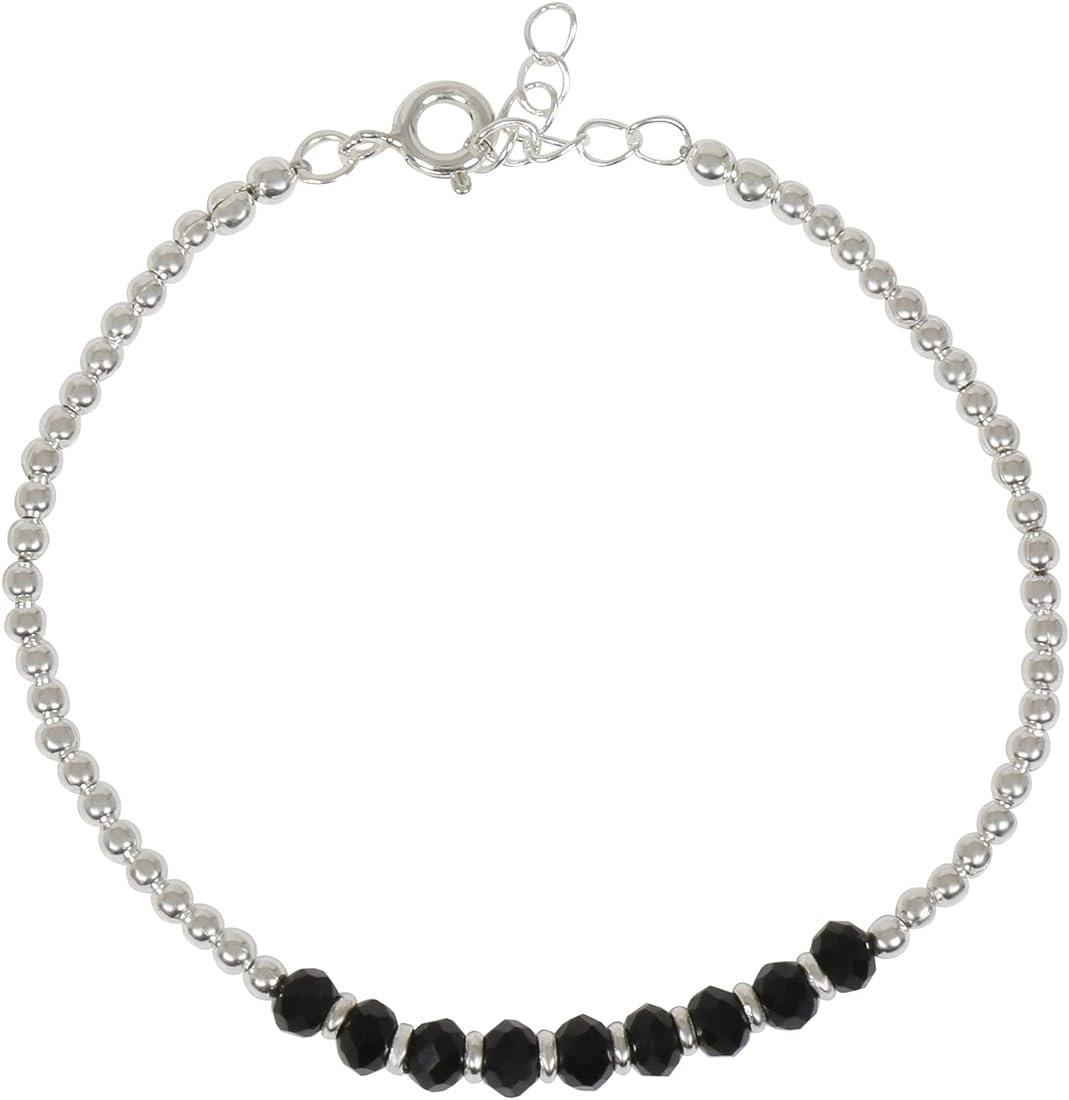 Silver Beaded Bracelet