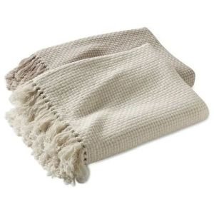 Cotton Throws, Color : White