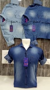 Mens Denim Jeans Shirts