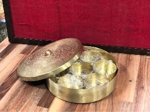 Brass Masala Box