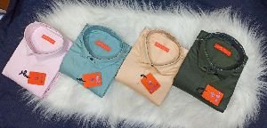 Mens Party Wear Plain Shirts