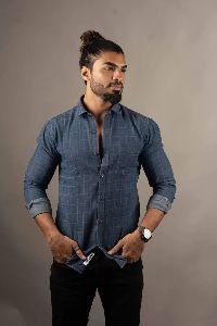 Modern & Shining Royal Blue Check Shirt