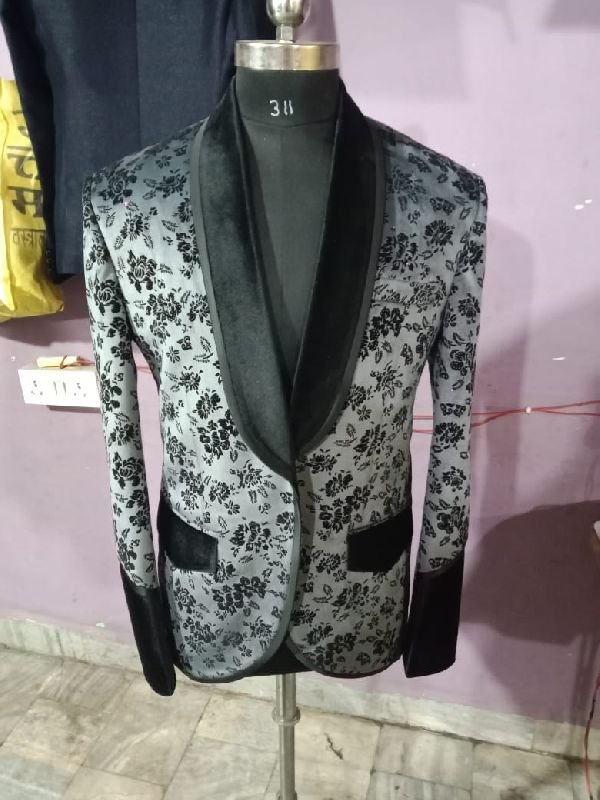 Mens Party Wear Printed Blazer