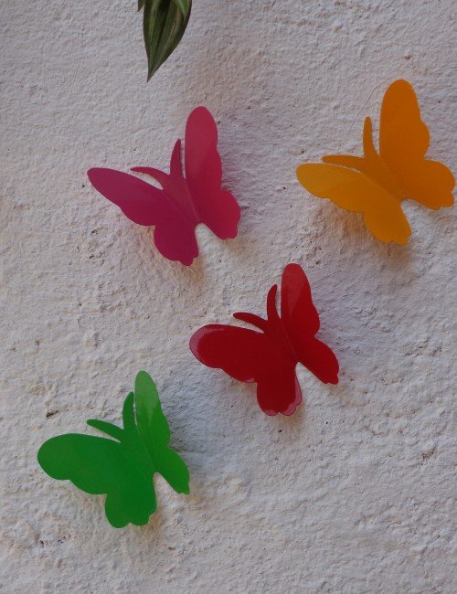 Wall mounted butterfly, Color: Various, Shape : butterfly