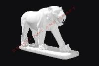 White Marble Tiger Statue, Place of origin : Udaipur
