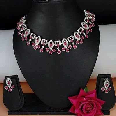 Diamond Necklace, Necklace work : Stone
