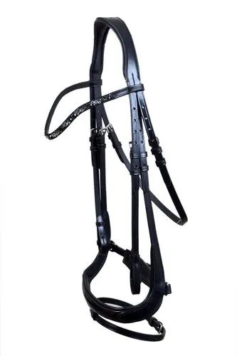Black English Leather Bridle