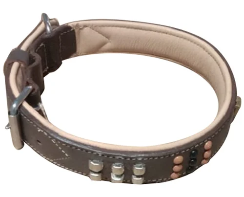 Brown Leather Dog Collar