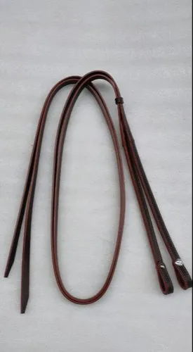 Brown 0.5m Leather Horse Rein