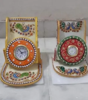 Marble Table Clock