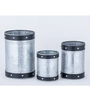 Cupcakes Storage Metal Tin Cansiter, Colour : Silver and Black