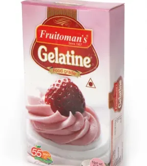 Gelatin, Grade : Food, Form : Powder