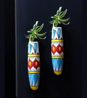 Ceramic Magnet Vase, Material : Ceramic