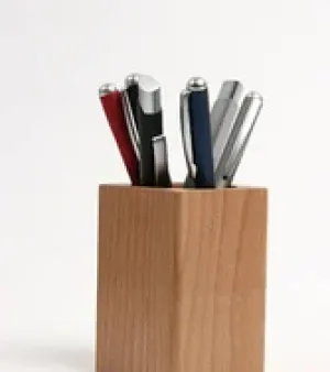 Promotional Pen Stand, Colour ; Brown