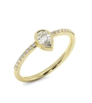Ladies Diamond Gold Ring, Weight : 1.72 g
