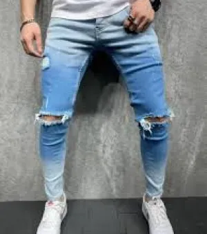 Mens Ripped Denim Jeans