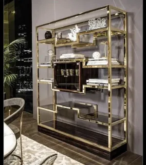 Stainless Steel Decorative Patition, with storage