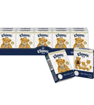 Kleenex Bear Printed handkerchief Custom Small Quantity Wholesale Pocket Tissue 9 Sheets 3ply Pocket Tissue