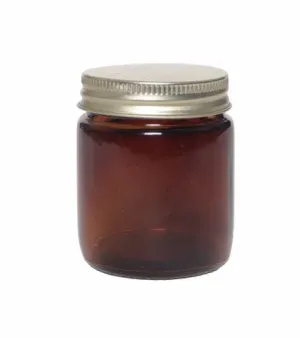Amber Glass Jar