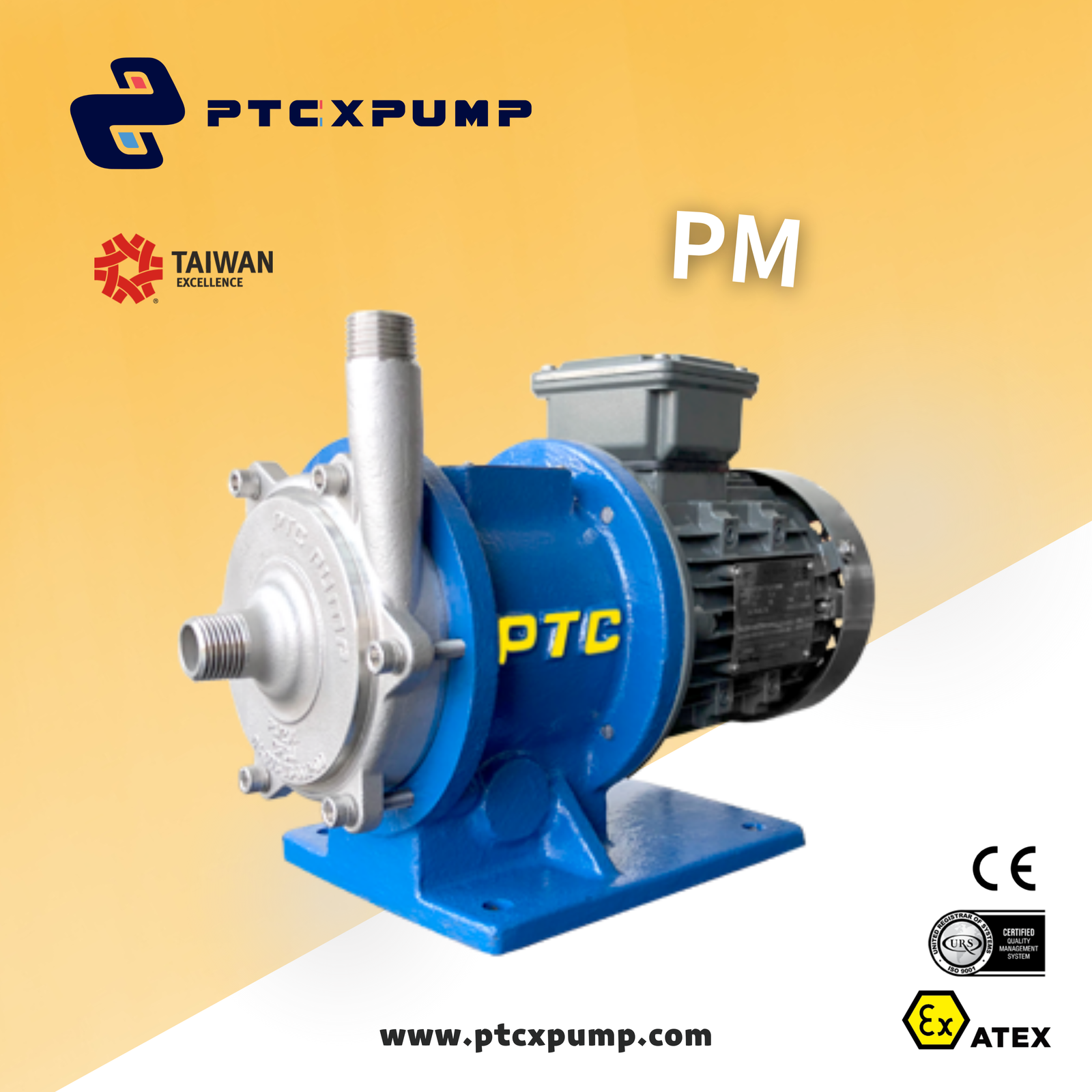 Stainless Steel Magnetic Drive Pump - Chemical Transfer Pump - PM series