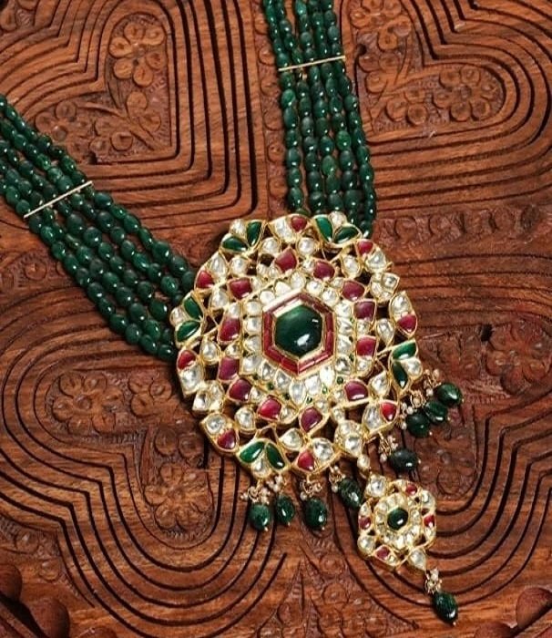 Polki Pendant Set