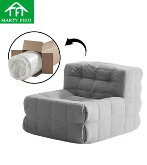 Portable lazy soft sectional recliner sofa chair vacuum sealed single seater living room bedroom funiture compressed sofa china