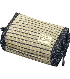 Antimicrobial cylindrical cushion pillow made of Tatami Japanese soft rush naturally odor resistant