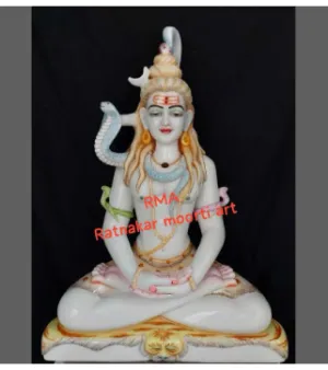 White Marble Lord Shiva