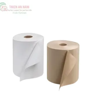 1-Ply Virgin Wood Pulp Jumbo Roll Toilet Tissue Hard Wound Premium Kitchen Paper Bamboo Hand Towel Paper Pack Type