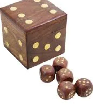 Wooden Dice Box