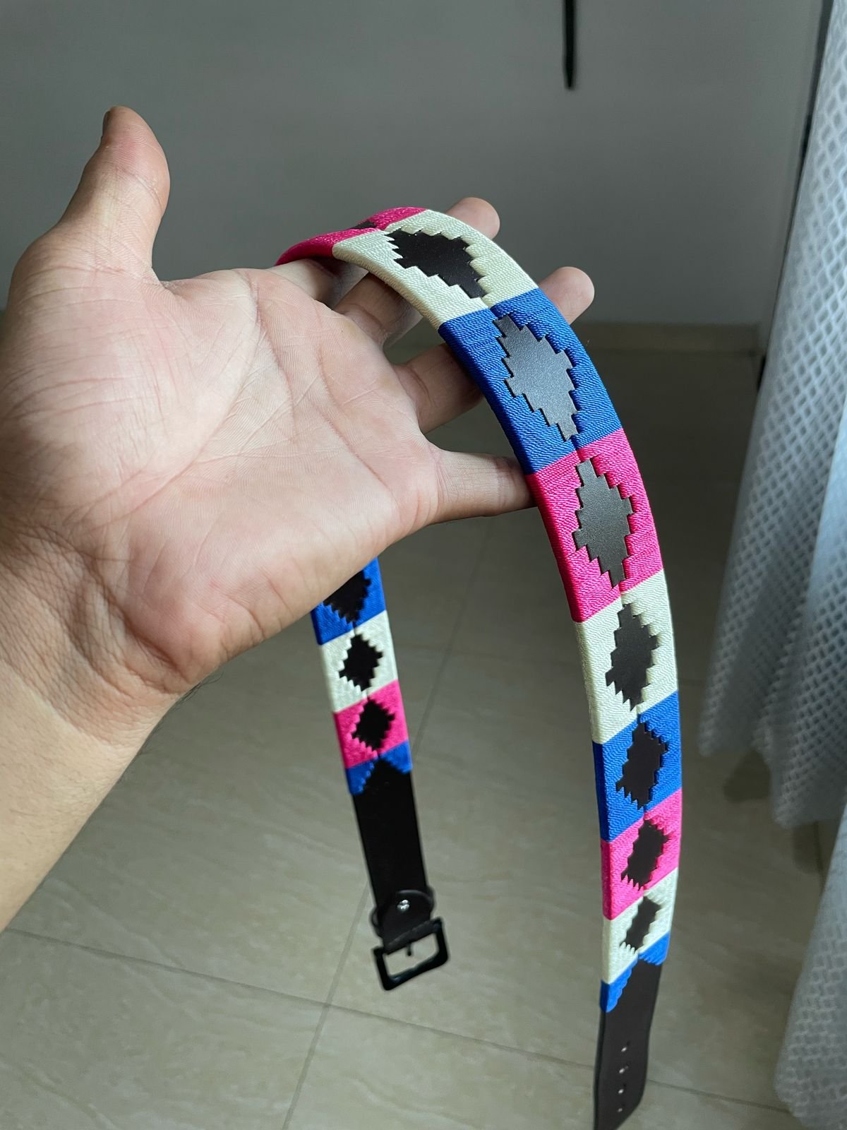 Leather polo belt