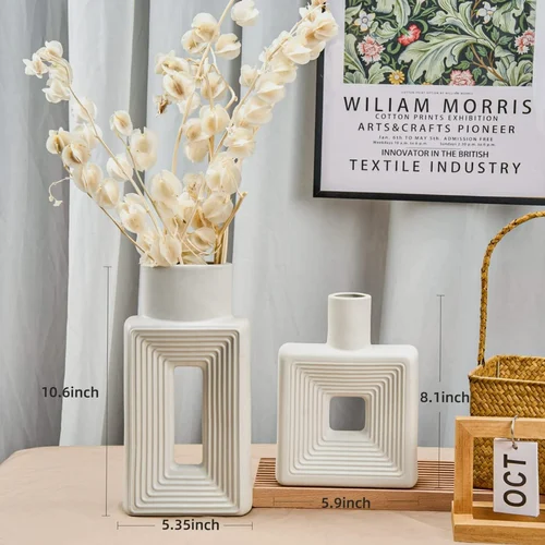 White Decorative Ceramic Vase