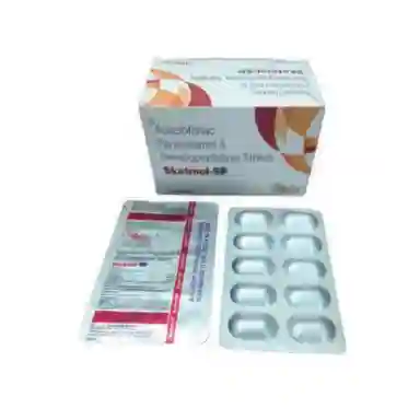 Aceclofenac 100 Mg+pcm 325 Mg+serratiopeptidase 15 Mg Drug Solutions