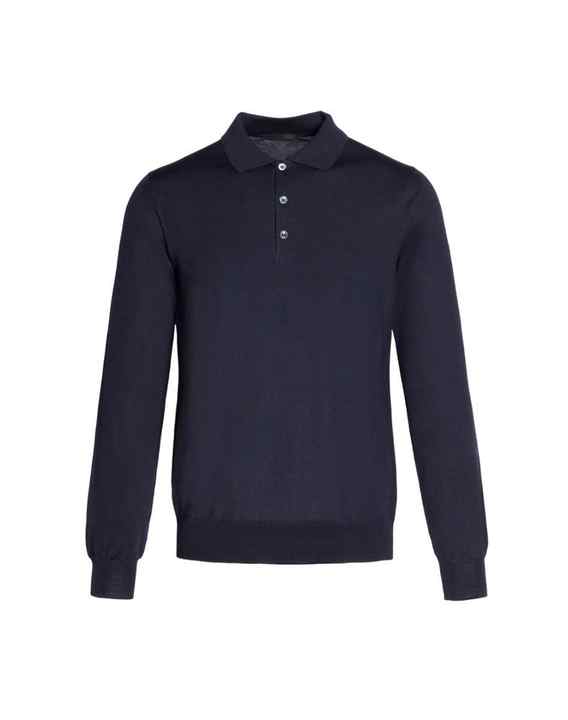 Black Fashionable Long-Sleeve Export Oriented Polo Shirt for Men Quick Dry 100% Cotton Plaid Pattern XL Size for Golf Bangladesh