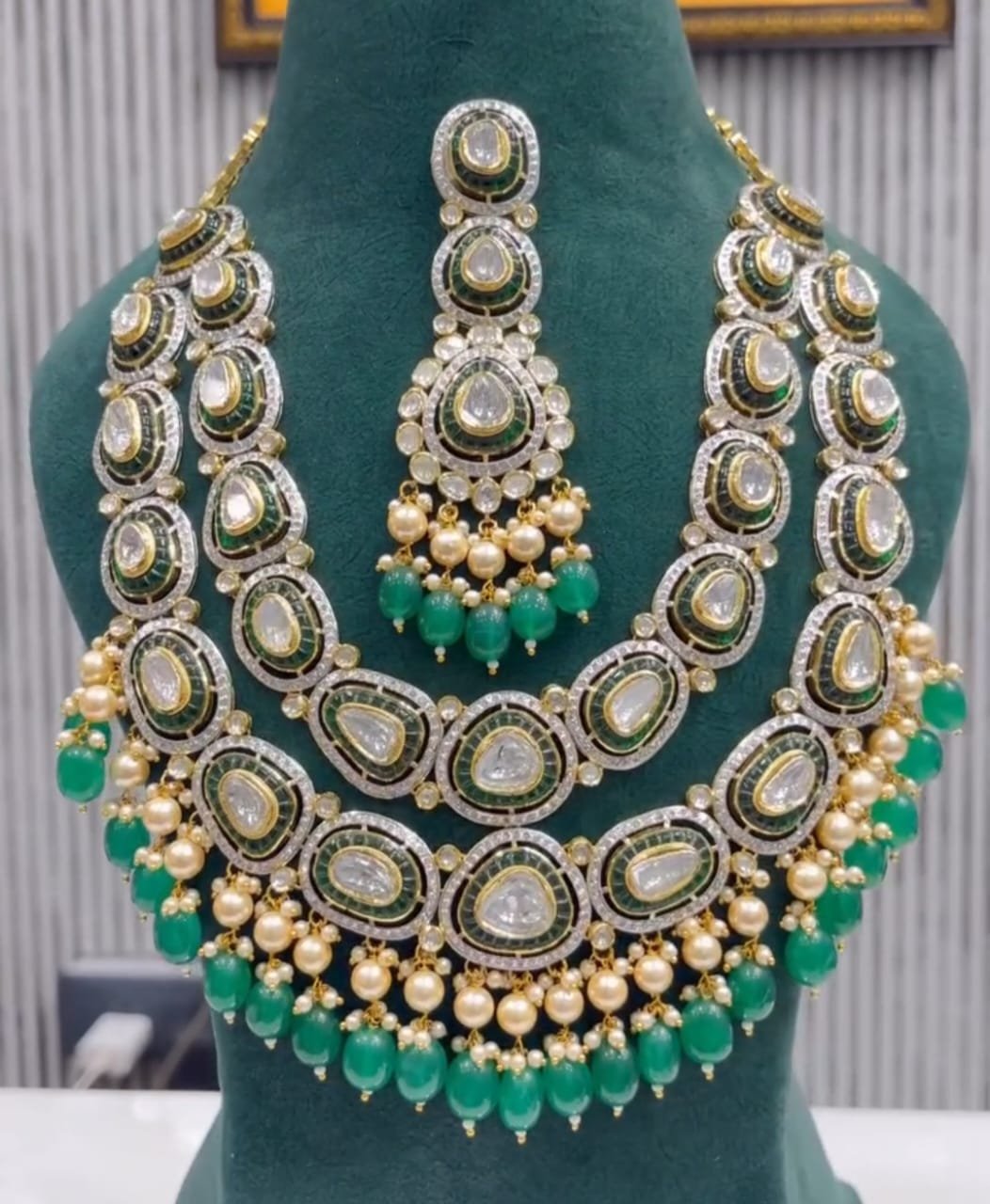 Kundan Polki Diamond Necklace