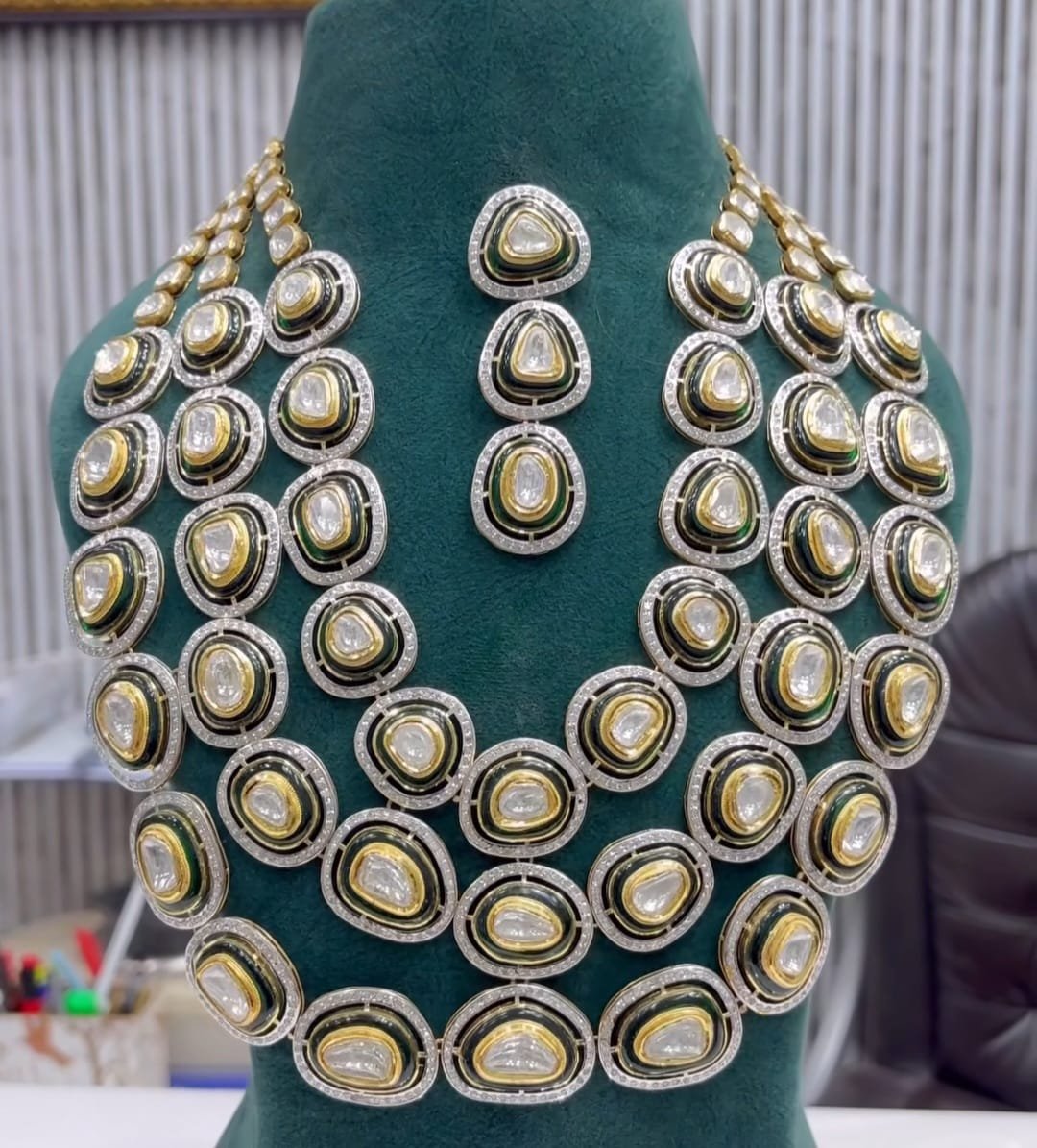 Kundan Polki Diamond Necklace