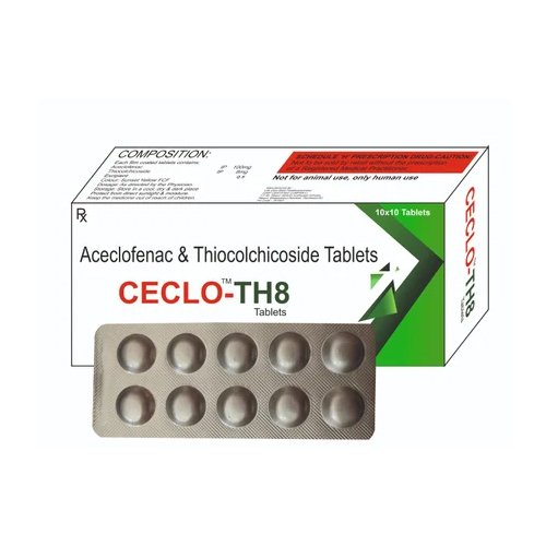 Aceclofenac And Thiocolchicoside Tablet