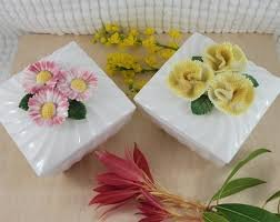 Vintage Floral Trinket/Condiment Storage Box