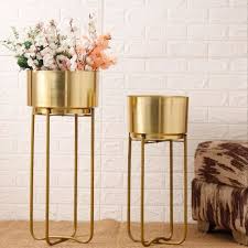 Golden Planter Set