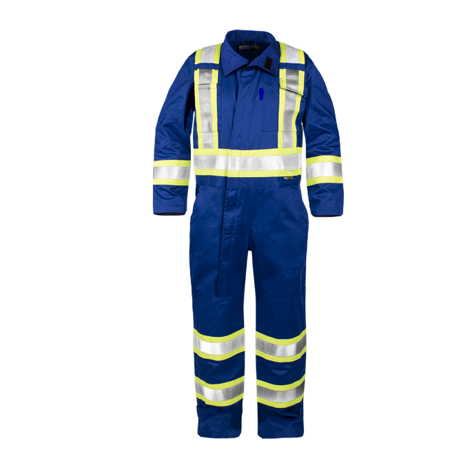 Industry Work Wear Uniform Soft Handle High vis Color Fastness to Light FR Coverall 100% Export Oriented From Bangladesh