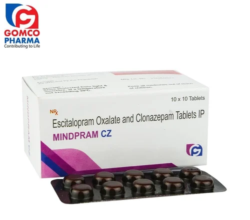 Escitalopram 10MG + Clonazepam 0.50 mg