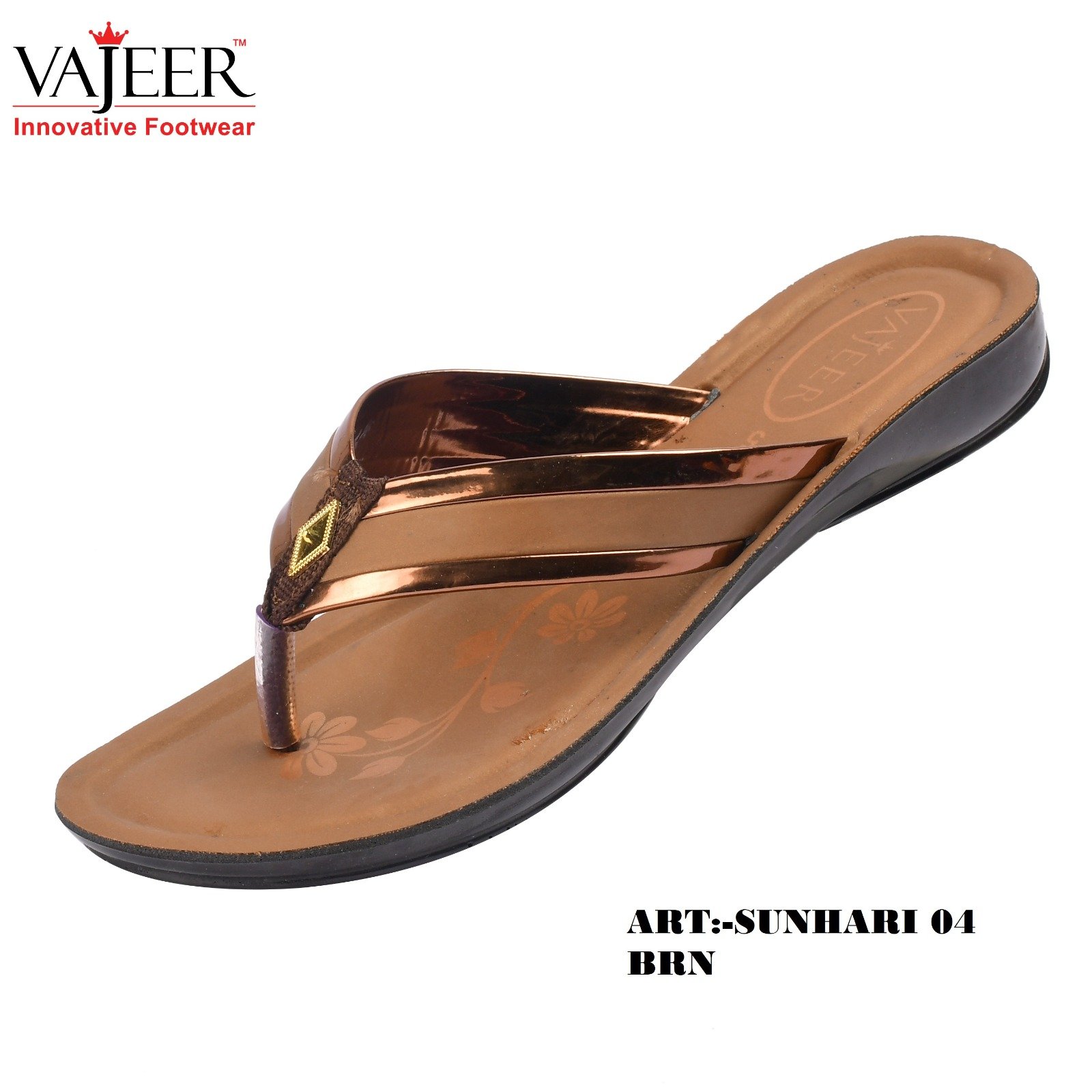 Ladies Slipper SUNHARI04 BRN