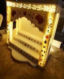 Fancy Lights Mounted Marble Temple