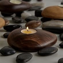 Wooden T-light Candle Holder
